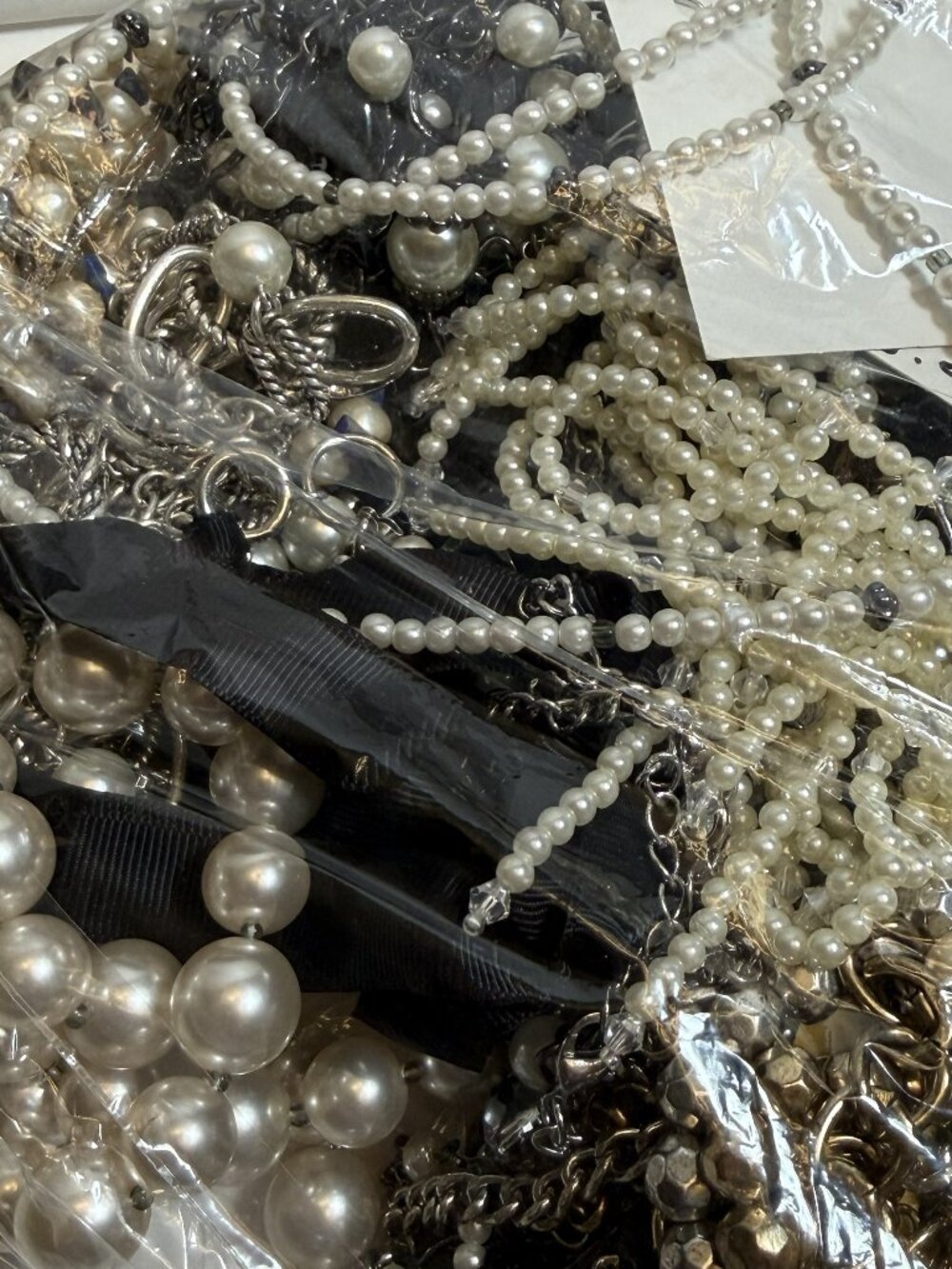 NEW UNUSED Mystery Jewelry Bag Pearl Theme